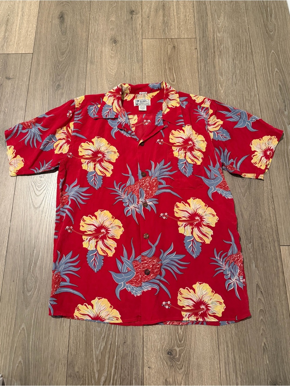 Avanti Red Hawaiian Shirt